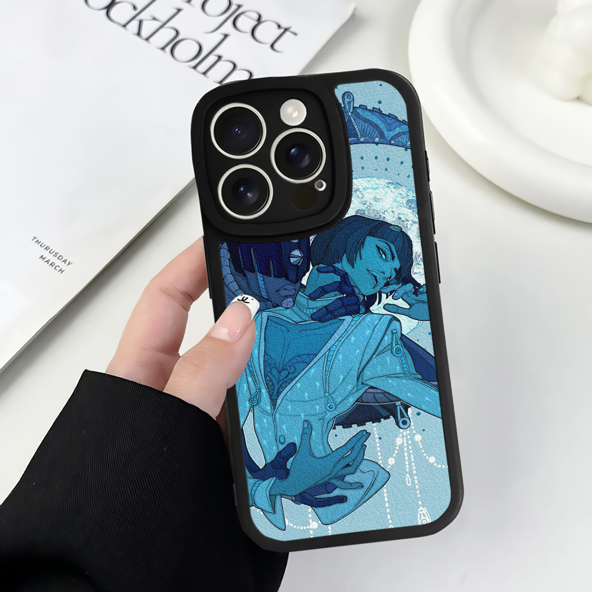 （画像用） ジョジョの奇妙な冒険 JoJo's Bizarre Adventure 【iPhone 16シリーズ対応】シリコンスマホケース（レザー調） 材質：シリコン